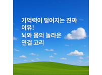 기억력이 떨어지는 진짜 이유! 뇌와 몸의 놀라운 연결 고리