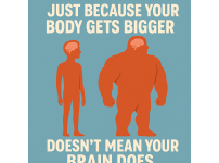 몸집 커진다고 뇌가 커지는 것은 아니다